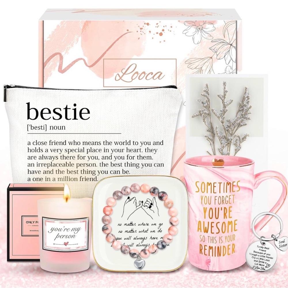 Pink and White Bestie Gift Set